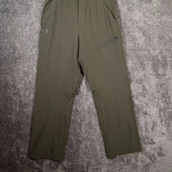 Under Armour men's Performance Outdoors stretch olive green pants size large - Picture 1 of 5